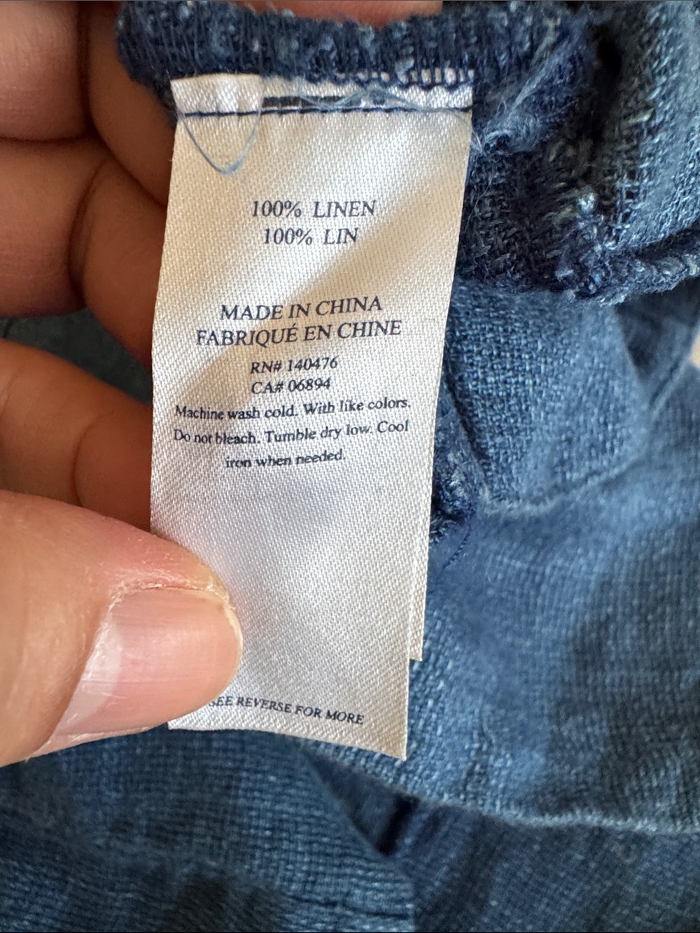 Faherty Blue Isha Linen Sleeveless Mini Dress Sz XS - Picture 7 of 8